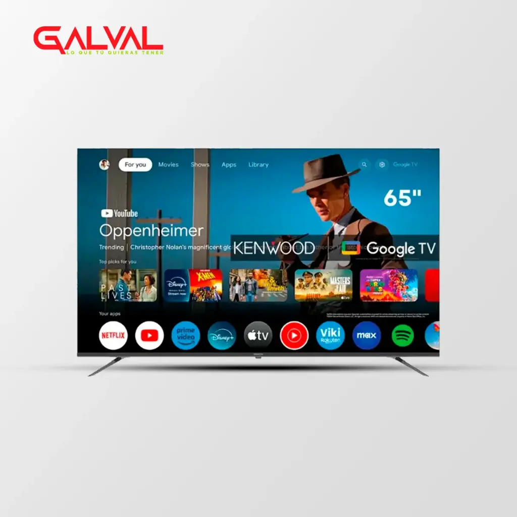 Televisor Kenwood 65” 4K Ultra HD Google TV